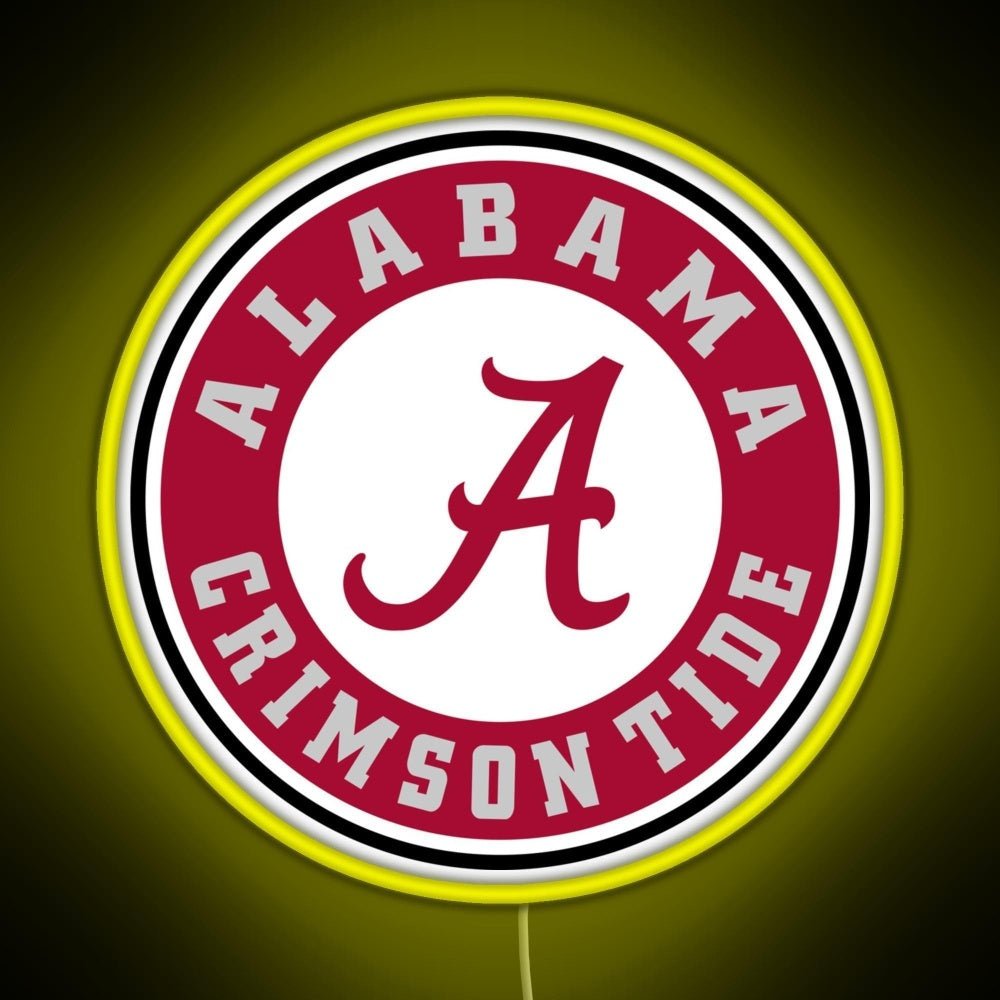 Alabama Crimson Tide Football Rgb Led Neon Sign Pop Wall Art - Shineneon