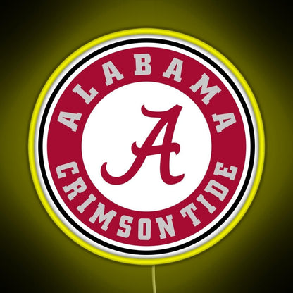 Alabama Crimson Tide Football Rgb Led Neon Sign Pop Wall Art - Shineneon