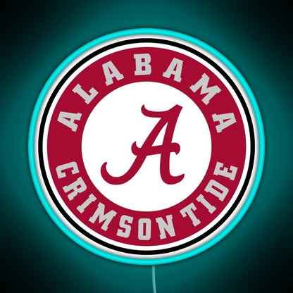 Alabama Crimson Tide Football Rgb Led Neon Sign Pop Wall Art - Shineneon