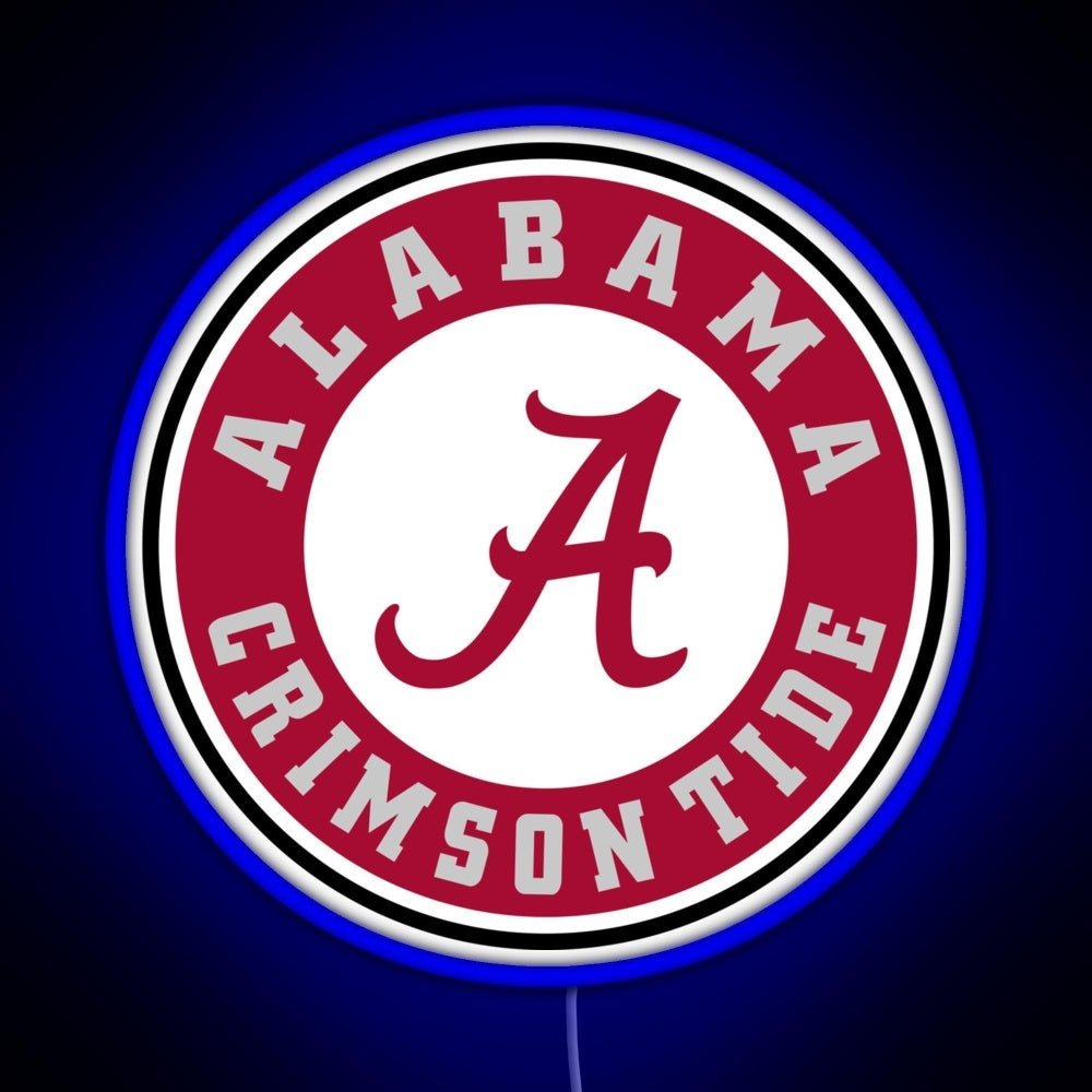 Alabama Crimson Tide Football Rgb Led Neon Sign Pop Wall Art - Shineneon
