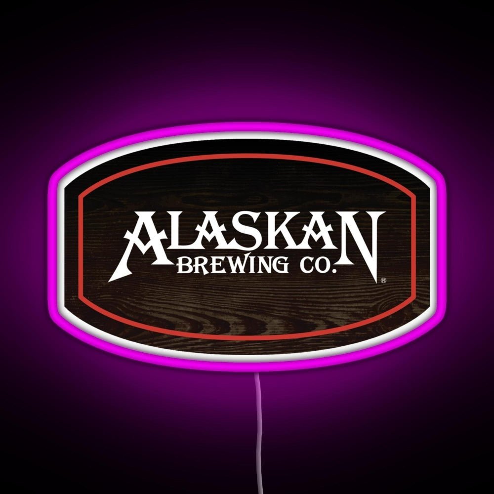 Alaskan Brewing Logo Rgb Led Neon Sign Pop Wall Art - Shineneon