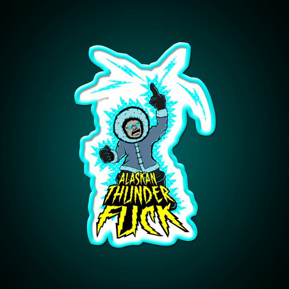 Alaskan Thunder Fuck Hemp Inspired Green Leaf Led Neon Sign Rgb Color - Shineneon