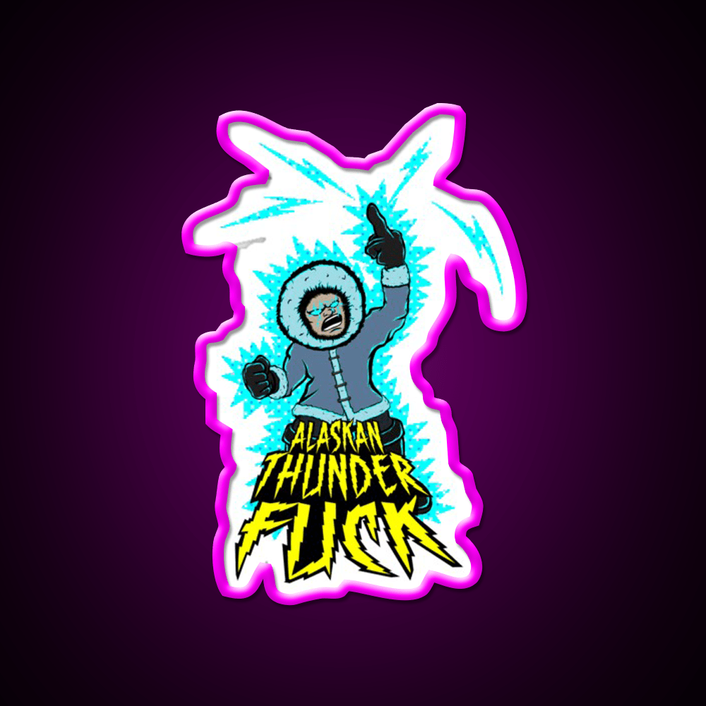 Alaskan Thunder Fuck Hemp Inspired Green Leaf Led Neon Sign Rgb Color - Shineneon