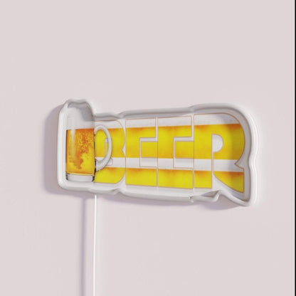 Alcohol Drink Beer Beer Lover Beer Drinker Rgb Led Neon Sign - Shineneon