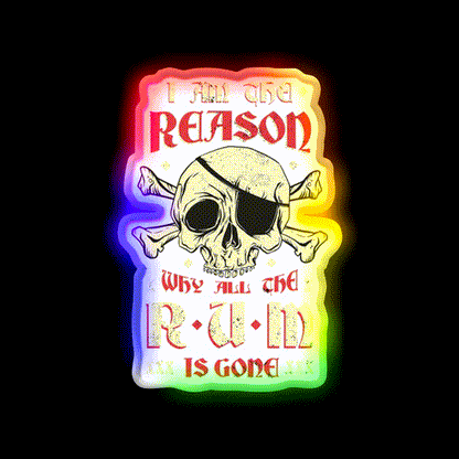 Alcohol Humor Led Neon Sign Chinese Food Rgb Color