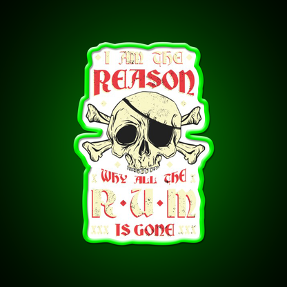 Alcohol Humor Led Neon Sign Chinese Food Rgb Color