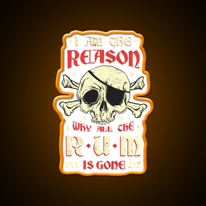 Alcohol Humor Led Neon Sign Chinese Food Rgb Color