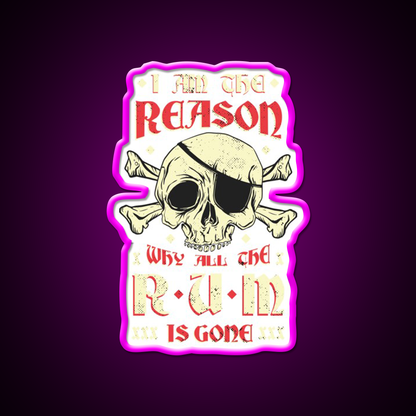 Alcohol Humor Led Neon Sign Chinese Food Rgb Color