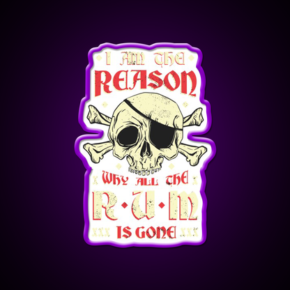 Alcohol Humor Led Neon Sign Chinese Food Rgb Color