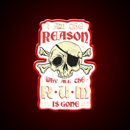 Alcohol Humor Led Neon Sign Chinese Food Rgb Color