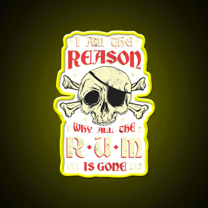 Alcohol Humor Led Neon Sign Chinese Food Rgb Color