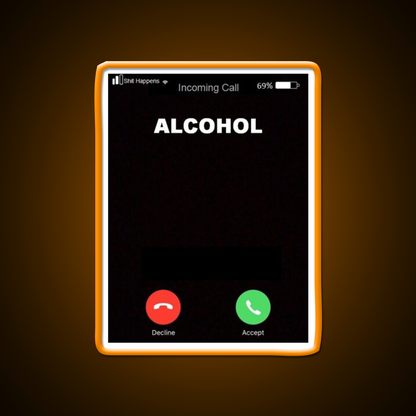 Alcohol Is Calling Beer Bar Decor Led Neon Sign Rgb Color - LED neon sign view 6