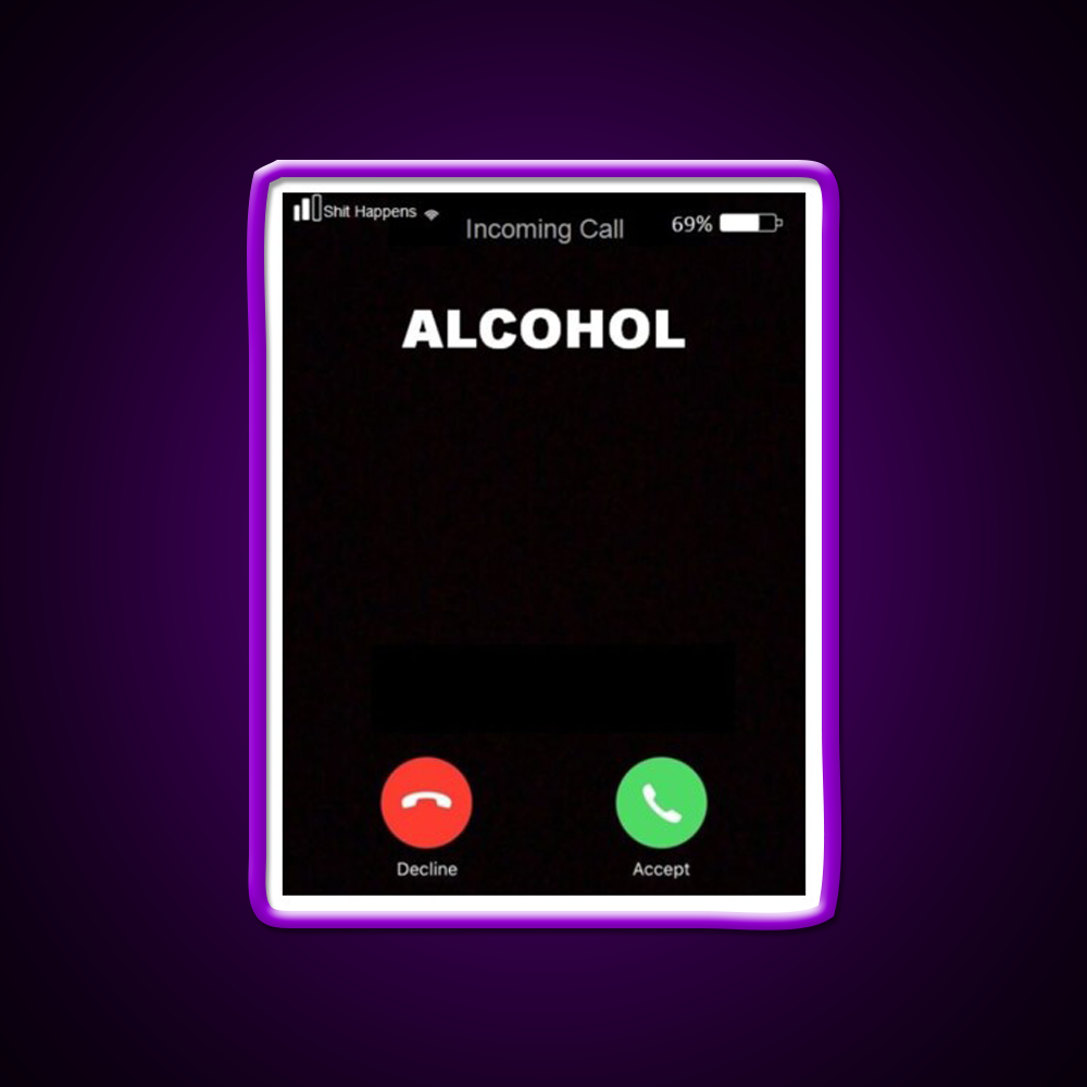 Alcohol Is Calling Beer Bar Decor Led Neon Sign Rgb Color - LED neon sign view 9