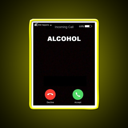Alcohol Is Calling Beer Bar Decor Led Neon Sign Rgb Color - LED neon sign view 7