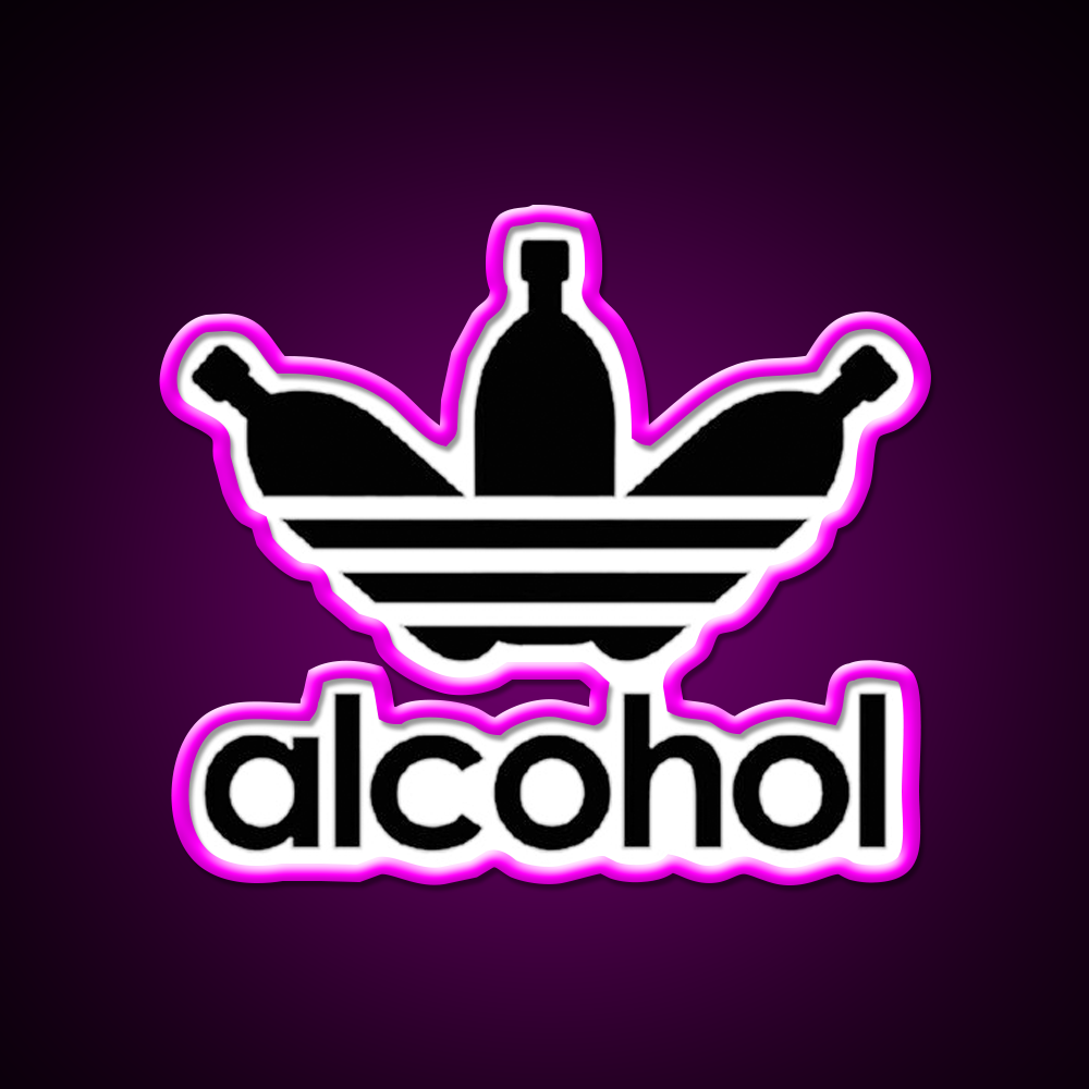 Alcohol Man Cave Bar Led Neon Sign Bar Wall Art Rgb Color