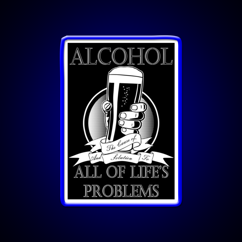 Alcohol Man Cave Bar Led Neon Sign Rgb Color