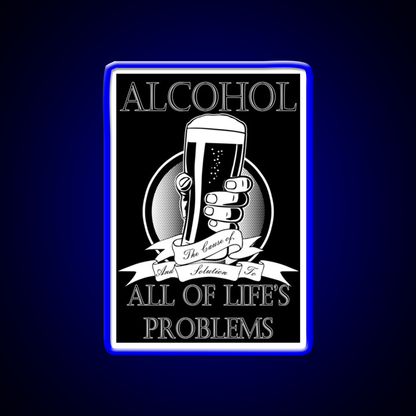 Alcohol Man Cave Bar Led Neon Sign Rgb Color