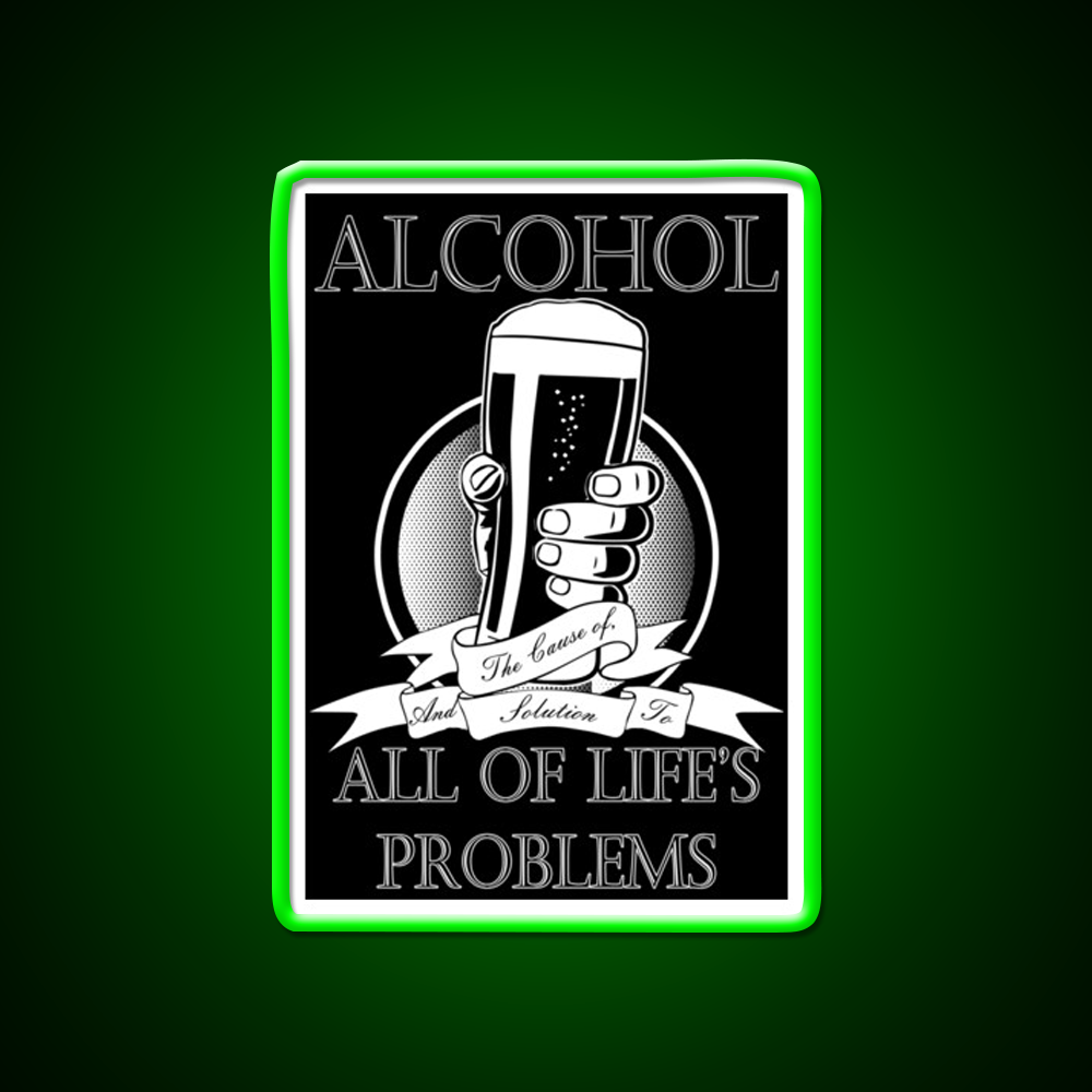 Alcohol Man Cave Bar Led Neon Sign Rgb Color