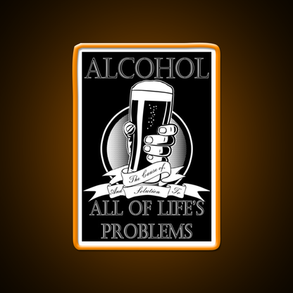 Alcohol Man Cave Bar Led Neon Sign Rgb Color