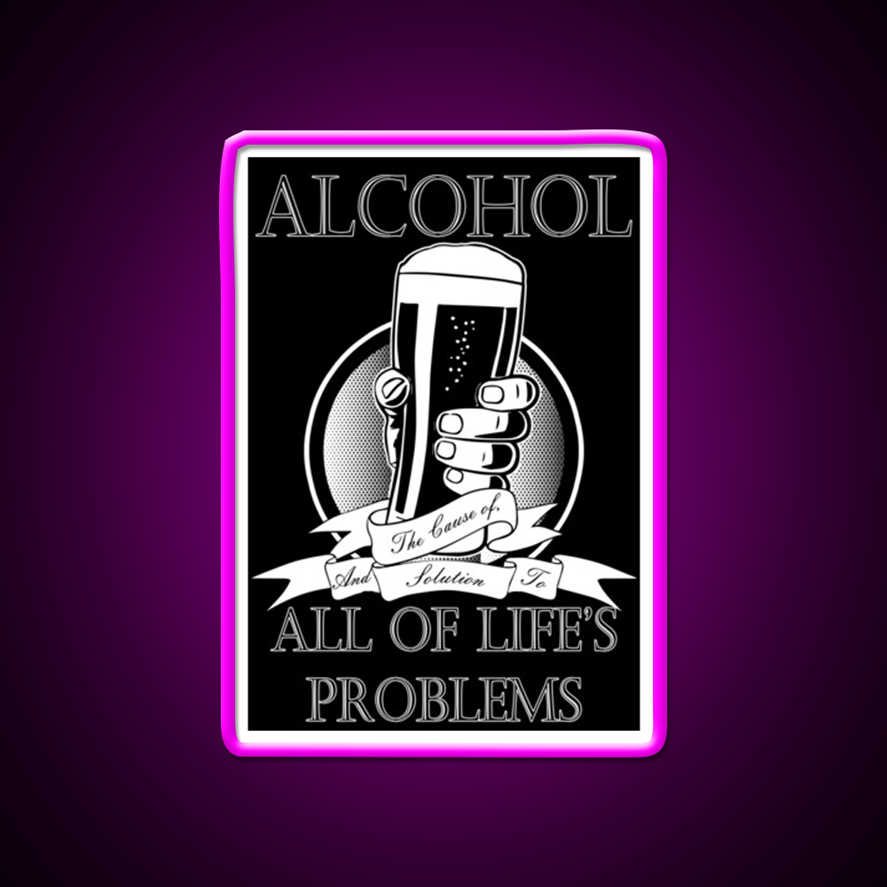 Alcohol Man Cave Bar Led Neon Sign Rgb Color