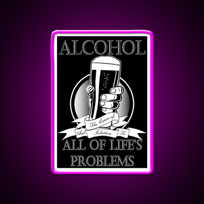 Alcohol Man Cave Bar Led Neon Sign Rgb Color