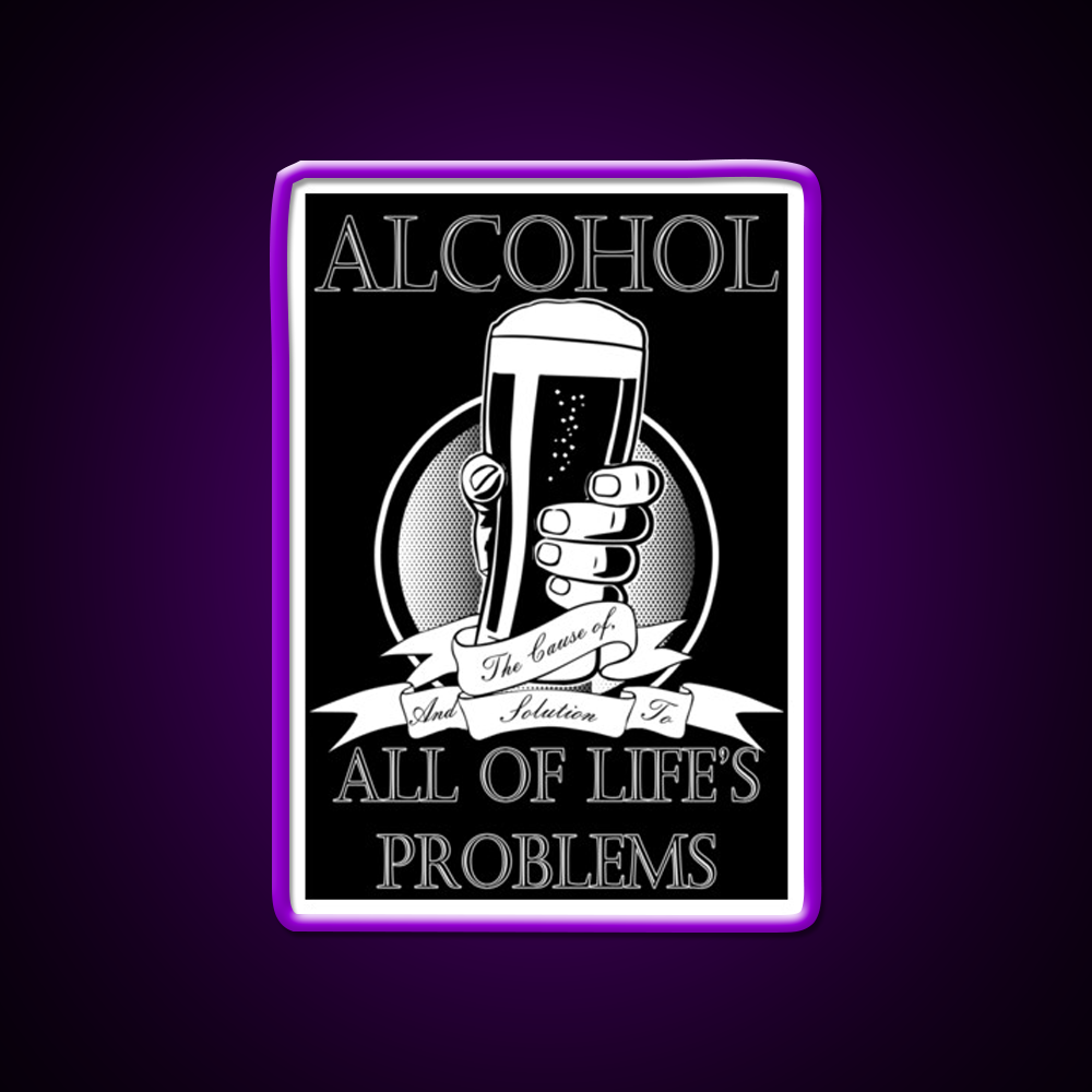 Alcohol Man Cave Bar Led Neon Sign Rgb Color