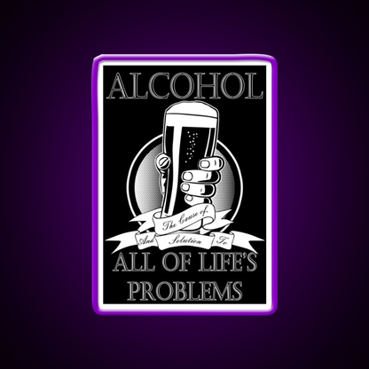 Alcohol Man Cave Bar Led Neon Sign Rgb Color