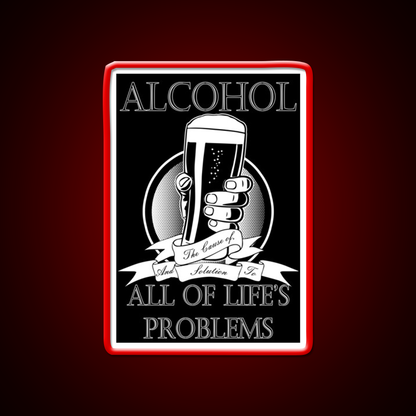 Alcohol Man Cave Bar Led Neon Sign Rgb Color