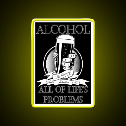 Alcohol Man Cave Bar Led Neon Sign Rgb Color