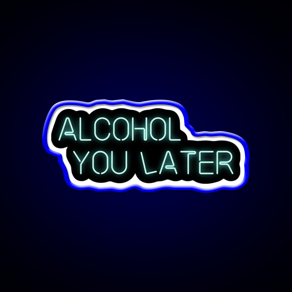 Alcohol You Later Beer Bar Decor Led Neon Sign Rgb Color - LED neon sign view 5
