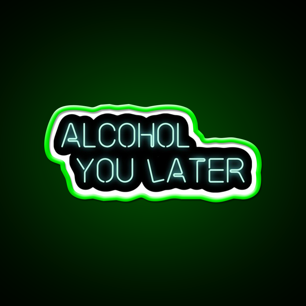 Alcohol You Later Beer Bar Decor Led Neon Sign Rgb Color - LED neon sign view 8