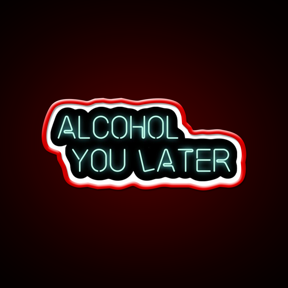 Alcohol You Later Beer Bar Decor Led Neon Sign Rgb Color - LED neon sign view 10
