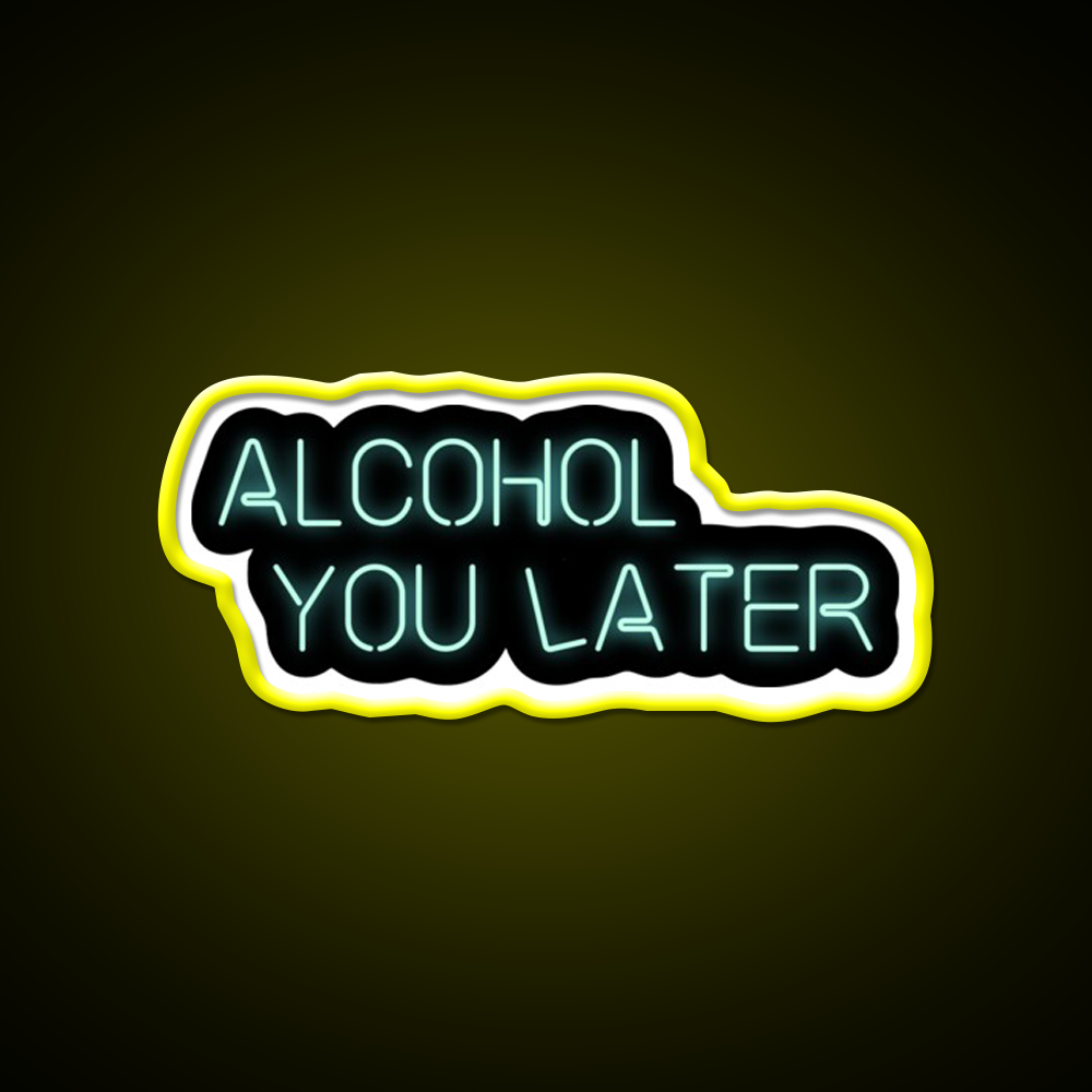 Alcohol You Later Beer Bar Decor Led Neon Sign Rgb Color - LED neon sign view 7