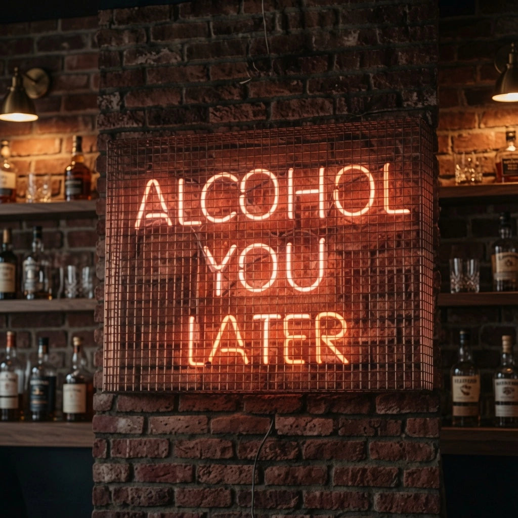 Alcohol You Later LED Neon Sign Wall Decor - 02 High-Converting Product Image