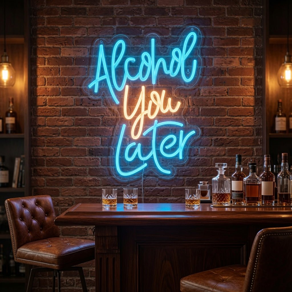 Alcohol You Later LED Neon Sign Wall Neon Sign - Shineneon