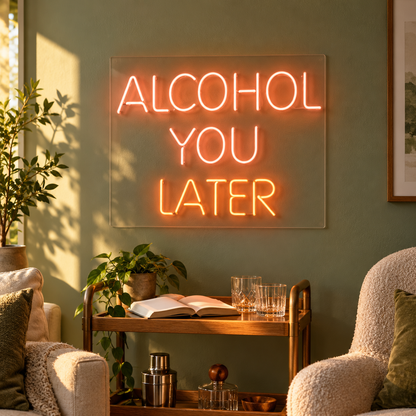 Alcohol You Later LED Neon Sign