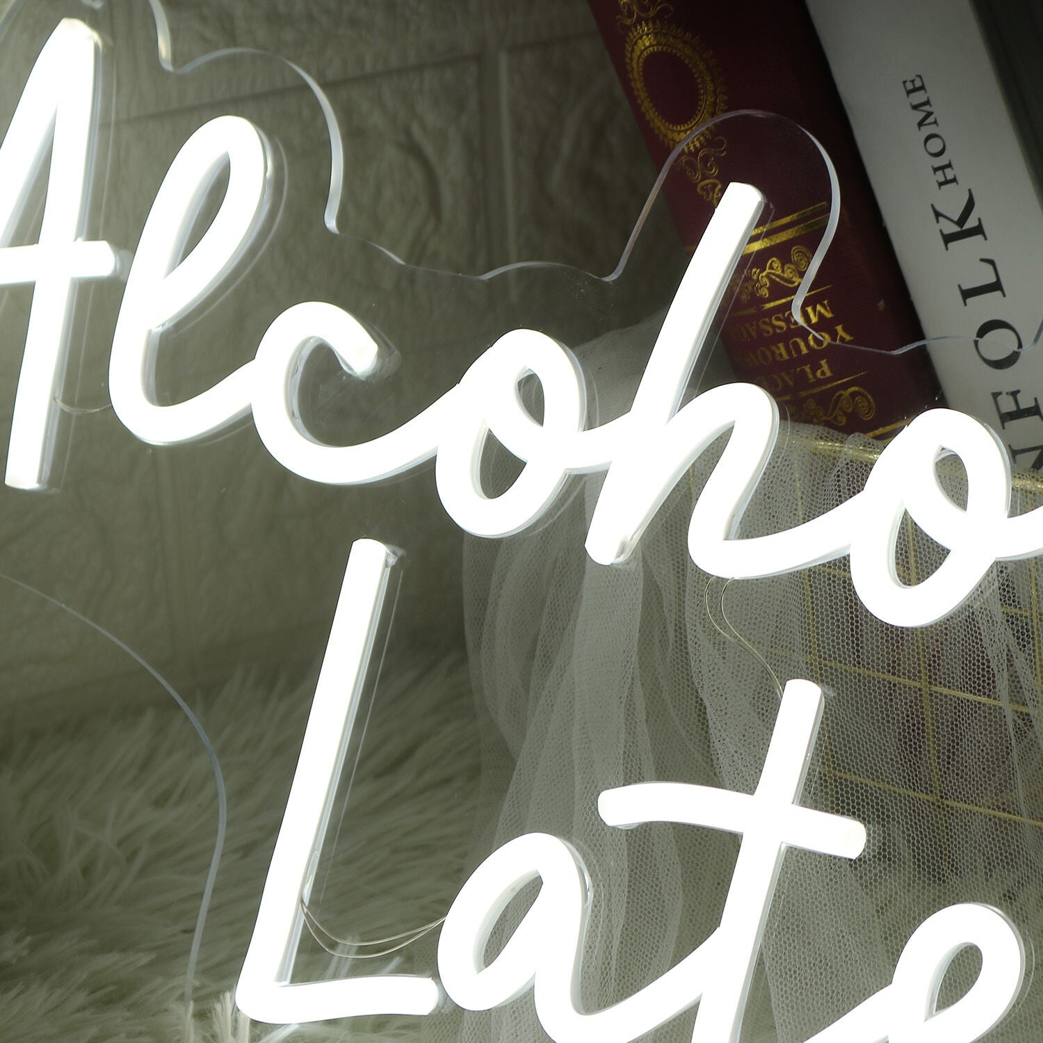 Alcohol You Later White Led Neon Sign - Shineneon