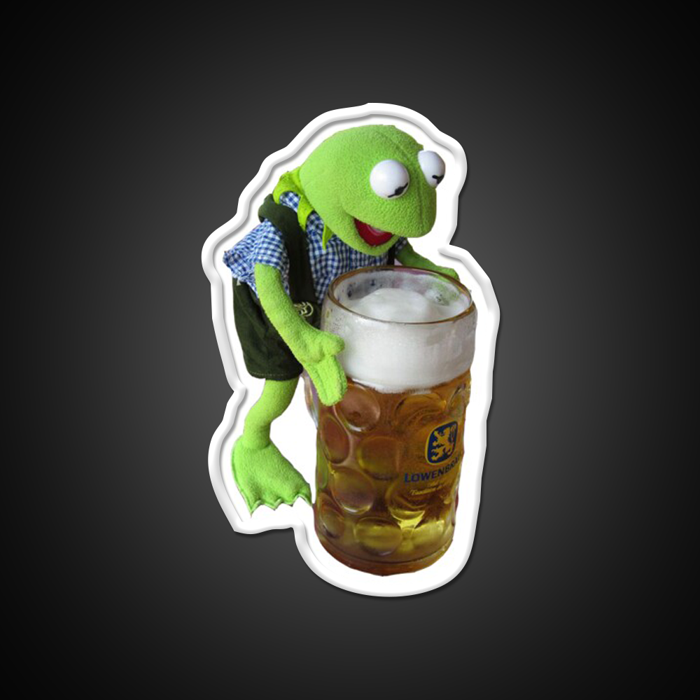 Alcoholic Kermit Beer Bar Decor Led Neon Sign Rgb Color - LED neon sign view 10