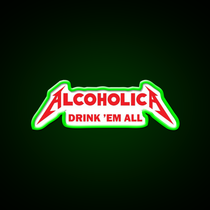 Alcoholica Beer Bar Decor Led Neon Sign Rgb Color - LED neon sign view 8