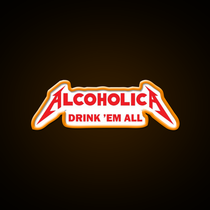 Alcoholica Beer Bar Decor Led Neon Sign Rgb Color - LED neon sign view 6