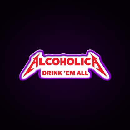 Alcoholica Beer Bar Decor Led Neon Sign Rgb Color - LED neon sign view 9