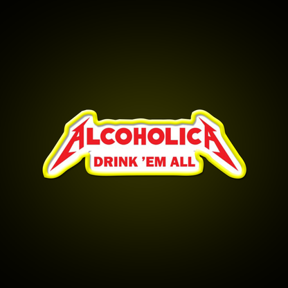 Alcoholica Beer Bar Decor Led Neon Sign Rgb Color - LED neon sign view 7