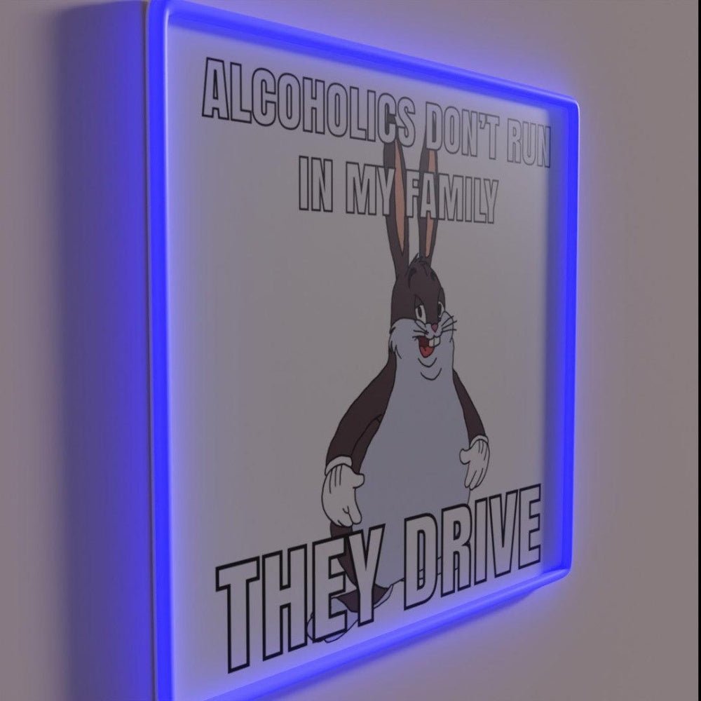 Alcoholics Dont Run In My Family Rgb Led Neon Sign - Shineneon
