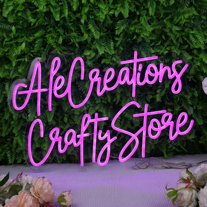 Ale Creations Crafty Store Pink Led Neon Sign - Shineneon