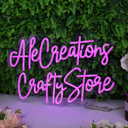 Ale Creations Crafty Store Pink Led Neon Sign - Shineneon