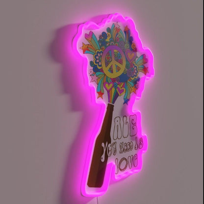 Ale You Need Is Love Rgb Led Neon Sign - Shineneon