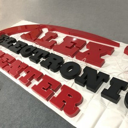 Aler Electronic Center 3D Frontlit Channel Letters Led Light Sign - Shineneon