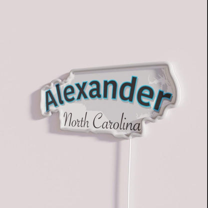 Alexander North Carolina Usa Rgb Led Neon Sign - Shineneon