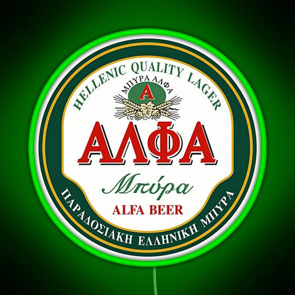Alfa Beer Rgb Neon Sign - Shineneon