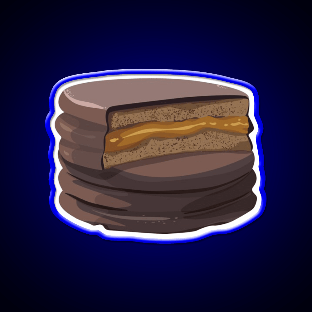 Alfajor Dulce De Leche Caramel Cookies Snack Food Led Neon Sign Rgb Color - Shineneon